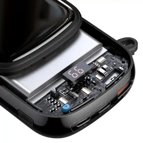 Baseus Qpow PRO Powerbank Powerbank Baseus Qpow PRO Lightning kábellel, 20000mAh, 20W (fekete)