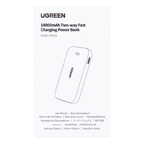 UGREEN Nexode PB502 powerbank, 10000mAh, USB + USB-C, 30W PD (fekete)
