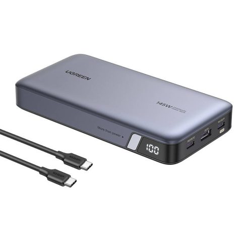 UGREEN PB205 powerbank 25000mAh, USB + 2x USB-C, 145W PD (szürke)