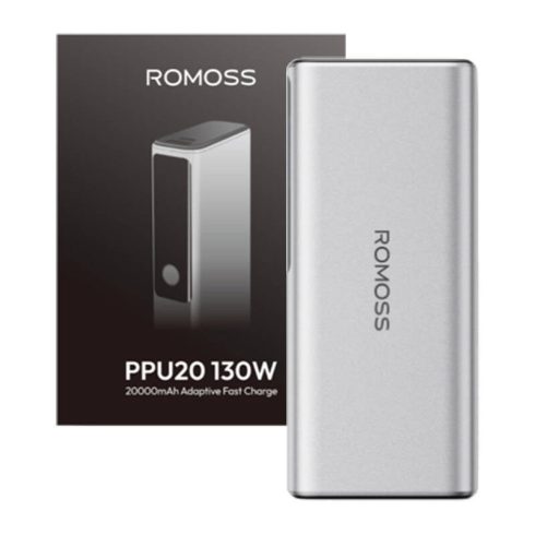Romoss PPU20 20000mAh 130W Powerbank (ezüst)