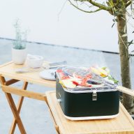   Barbecook BC-CHA-1018 Carlo asztali faszenes grill, zöld, 44x33x21cm