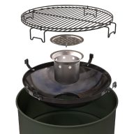   Barbecook BC-CHA-1022 Edson faszenes grillhordó, zöld, 47,5cm átmérő
