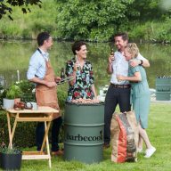   Barbecook BC-CHA-1022 Edson faszenes grillhordó, zöld, 47,5cm átmérő