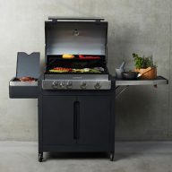   Barbecook BC-GAS-2038 Stella 4311 gázgrill, tárolóval, infravörös oldalégővel, 174x59x119cm