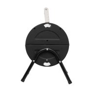   Home GR01 hordozható asztali grill, faszén, faszénbrikett, nyitott vagy zárt fedél, 2 rostély, 2 széntartó rács, 22 cm rostélymagasság asztaltól