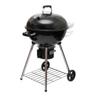   Home GR03 fedeles gömbgrill, faszén, faszénbrikett, zománcozott acél tűztér és fedél, krómozott acél rostély, galvanizált acél széntartó, 76 cm rostélymagasság a talajtól