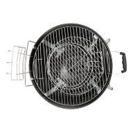   Home GR03 fedeles gömbgrill, faszén, faszénbrikett, zománcozott acél tűztér és fedél, krómozott acél rostély, galvanizált acél széntartó, 76 cm rostélymagasság a talajtól