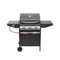   Home GRG01 gázgrill, 3 főégővel, 1 oldalégővel, 3,2 kW teljesítmény égőnként, nyomásszabályozó készlettel