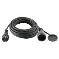   Home NV725BK hosszabbító gumikábel, 25 méter, H07RN-F, zárófedéllel, max. 3500 W, IP44, fekete