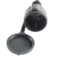   Home NV725BK hosszabbító gumikábel, 25 méter, H07RN-F, zárófedéllel, max. 3500 W, IP44, fekete