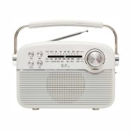   SAL RPR9 napelemes rádió multimédia lejátszóval, FM-AM-SW rádió, Bluetooth, USB és microSD csatlakozás, beépített akkumulátor