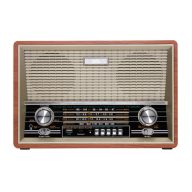   SAL RRT 4B retro asztali rádió, multimédia lejátszó, BT, USB/MicroSD, AUX, Rádió, EQ, ~16 óra üzemidő